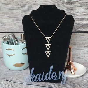 Stella & Dot Pave Spear Pendant Necklace